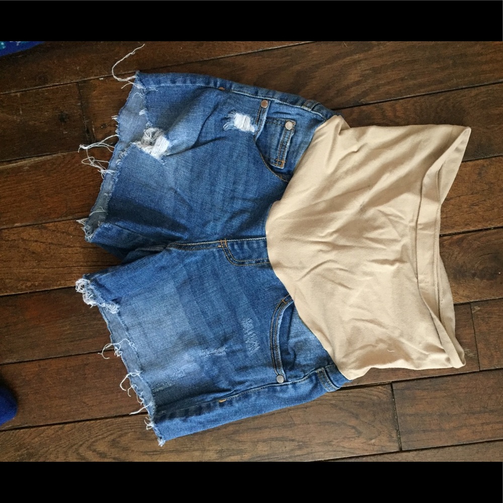Maternity Indigo Blue shorts